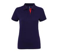 Asquith & Fox Aux Femmes Contraste Polo - Dame -Intelligent /Décontractée Haut