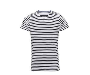Asquith & Fox Homme Men's Marinière Coastal Short Sleeve Tee T-Shirt Not Applicable, Multicolore (White/Navy 000), Large