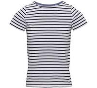 Asquith & Fox - Marinière manches courtes COASTAL - Femme (XL) (Blanc / bleu marine) - UTRW6030 Blanc / Bleu Marine G