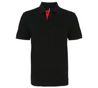 Asquith & Fox polo de contraste classique homme aq012 - top smart/casual