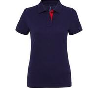 Asquith & Fox Women's Contrast Polo, Multicolore (Navy/Red 000), 44 (Taille Fabricant: X-Large) Femme