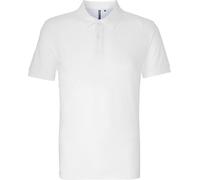 Asquith & Fox - Polo en coton issu de l'agriculture biologique pour homme RW7698 (2XL) (Blanc)
