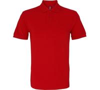 Asquith & Fox Polo pour homme, manches courtes RW3471 (2XL) (Rouge cerise)