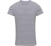 Asquith & fox - T-shirt rayé à manches courtes - Homme (XL) (Blanc / bleu marine) - UTRW6029 Blanc / Bleu Marine