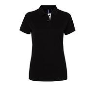 Asquith & Fox - Polo en contraste - Femme (XS) (Noir/Blanc) - UTRW5353 Noir/Blanc