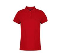 Asquith & Fox Polo pour femme, manches courtes RW3472 (L) (Rouge)