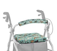 ASQVTIFE Anima Lot de 2 housses de siège et dossier de déambulateur pour homme et femme - Housse anti-poussière douce pour personnes âgées en vie assistée - Accessoires pour déambulateur pliable avec