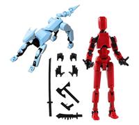 ASQzhuLIWing 2 pièces modèle d'activité robotique Figurine d'action Jouet Chien Robot Figurine d'action Animale imprimée en 3D modèle utilisé sur Les canapés, Les Chambres, Les Chambres,Les Salons et