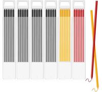 ASQzhuLIWing 36 PCS Crayon de menuiserie 2,8 mm noyau de remplacement trou profond solide outil de scribe Convient pour marquer le dessin architecte concepteur