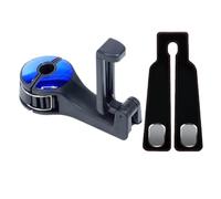 ASQzhuLIWing Lot de 2 crochets de rangement 2 en 1 pour dossier de voiture, avec appui-tête, crochet de support de téléphone portable, crochet de siège de voiture en cuir pour accrocher des sacs à