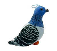 ASQzhuLIWing Peluche Pigeon Jouet Bleu simulé de poupée en Peluche Mignon Animal Oiseau Cadeau Doudou en Kawaii Motif de Pigeons Cadeau pour Amis et Enfants