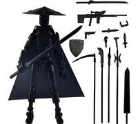 ASQzhuLIWing Poupée Mobile Noire imprimée en 3D à 13 articulations, Jouet Robot Mobile Multi-articulations Titan13 adapté à la décoration de Bureau de Collection DIY