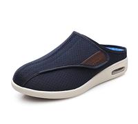 ASRJ Chaussures d'œdème diabétique pour Hommes avec Mousse à mémoire de Forme Chaussures de Marche réglables pour Les Personnes âgées œdème arthritique Pieds enflés Pouce Valgus