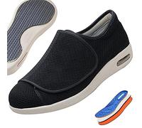 ASRJ Chaussures de largeur extra larges, chaussures orthopédiques diabétiques pour femmes et hommes, pantoufles gonflées pour œdème réglables pour pantoufles diabétiques unisexes âgées