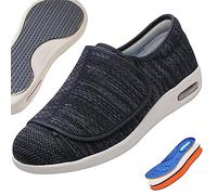 ASRJ Chaussures de largeur extra larges, chaussures orthopédiques diabétiques pour femmes et hommes, pantoufles gonflées pour œdème réglables pour pantoufles diabétiques unisexes âgées