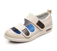 ASRJ Chaussures de Marche à Coussin d'air Chaussures de Marche orthopédiques pour diabétiques Pantoufles réglables pour l'œdème de l'arthrite Chaussures pour Pieds enflés Extra Larges