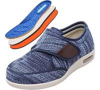 ASRJ Chaussures De Marche à Enfiler à Coussin d'air pour Femmes Décontractées Respirantes, Chaussures De Marche Orthopédiques pour Diabétiques pour Pieds Gonflés Arthrite Oedème Chaussons