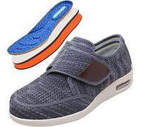 ASRJ Chaussures De Marche à Enfiler à Coussin d'air pour Femmes Décontractées Respirantes, Chaussures De Marche Orthopédiques pour Diabétiques pour Pieds Gonflés Arthrite Oedème Chaussons