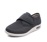 ASRJ Chaussures orthopédiques pour Femme avec Coussin d'air pour diabétiques, Personnes âgées œdème arthritique Pied enflé Pouce valgus Chaussures de Marche réglables Chaussures Extra Larges