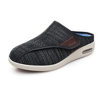 ASRJ Chaussures pour diabétiques Chaussures de Largeur Large pour Homme Pantoufles d'arthrite, Chaussures médicales réglables Largeurs Extra Larges Chaussures diabétiques légères et Respirantes