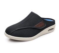 ASRJ Chaussures pour diabétiques Chaussures de Largeur Large pour Homme Pantoufles d'arthrite, Chaussures médicales réglables Largeurs Extra Larges Chaussures diabétiques légères et Respirantes