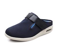 ASRJ Chaussures pour diabétiques Chaussures de Largeur Large pour Homme Pantoufles d'arthrite, Chaussures médicales réglables Largeurs Extra Larges Chaussures diabétiques légères et Respirantes