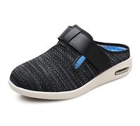 ASRJ Chaussures pour diabétiques Chaussures de Largeur Large pour Homme Pantoufles d'arthrite, Chaussures médicales réglables Largeurs Extra Larges Chaussures diabétiques légères et Respirantes