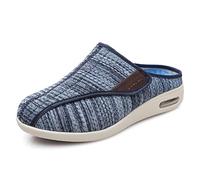 ASRJ Chaussures pour diabétiques Chaussures de Largeur Large pour Homme Pantoufles d'arthrite, Chaussures médicales réglables Largeurs Extra Larges Chaussures diabétiques légères et Respirantes
