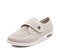 ASRJ Chaussures pour diabétiques pour femmes, chaussons orthopédiques à coupe large, chaussures pour personnes âgées, largeurs étendues chaussures de santé douces et légères