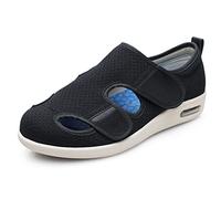 ASRJ Pantoufles diabétiques extra larges pour femmes pour l'arthrite des pieds chaussures d'été respirantes antidérapantes pantoufles gonflées ajustables pour hommes et femmes