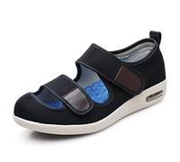 ASRJ Pantoufles diabétiques extra larges pour femmes pour l'arthrite des pieds chaussures d'été respirantes antidérapantes pantoufles gonflées ajustables pour hommes et femmes