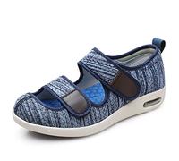 ASRJ Pantoufles en mousse à mémoire de forme large pour diabétiques pour hommes, chaussons orthopédiques réglables pour pieds enflés fasciite plantaire chaussure de marche légère