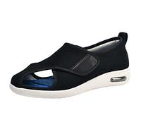 ASRJ Pantoufles en mousse à mémoire de forme large pour diabétiques pour hommes, chaussons orthopédiques réglables pour pieds enflés fasciite plantaire chaussure de marche légère