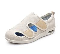 ASRJ Pantoufles pour diabétiques pour hommes et femmes réglables pour œdème gonflé chaussons chaussures réglables respirantes marche fitness décontracté soins orthèses légères arthrite