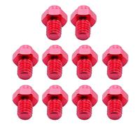 AsrMyjcx 10 Pièces Vis de Pédale Anti-dérapantes Vis pour Bicyclette Boulons de Fixation Ensemble Antiglisse en Alliage D'Aluminium Léger Convient pour Cyclist, Rouge