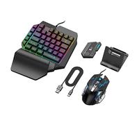 AsrMyjcx Adaptateur Clavier Souris Interface Contrôleur USB Échange Rapide Fonction Connexion sans Fil Bluetooth Compatible Utilisation Android iOS Gaming, pour Mix Elite Set