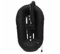 AsrMyjcx Aile de Plongée en Nylon Flotteur Donut pour Contrôle de Flottabilité avec Enveloppe Interne Résistante et Système Universel pour Dos Dur et Souple , Noir