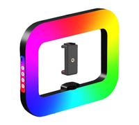 AsrMyjcx Anneau Lumineux pour Selfie, éclairage de Remplissage coloré RVB à intensité Variable pour la Photographie, Le vlogging, la réalisation de Films, Les