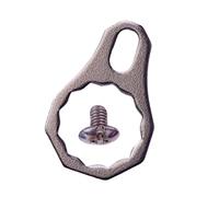 AsrMyjcx Baitcasting Moulinet Plaque de Verrouillage Composant Écrou Manivelle Réparation Accessoire Adapté pour Pêche Amateur Amélioration, Gris