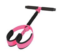 AsrMyjcx Bande de Résistance élastique En Latex avec Poignées, Pédale Antidérapante, Corde de Tension pour Exercices Abdominaux et Des Bras, Convient pour, Rose Rouge