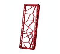 AsrMyjcx Boîtier de Clavier Aluminium Coque Cadre Châssis Structure Ajourée pour Poids Réduit et Refroidissement Texture Lisse Anodisée Compatibilité Carte 60, Red