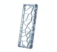 AsrMyjcx Boîtier de Clavier Aluminium Coque Cadre Châssis Structure Ajourée pour Poids Réduit et Refroidissement Texture Lisse Anodisée Compatibilité Carte 60, Blue