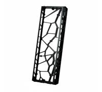AsrMyjcx Boîtier de Clavier Aluminium Coque Cadre Châssis Structure Ajourée pour Poids Réduit et Refroidissement Texture Lisse Anodisée Compatibilité Carte 60, Black