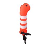 AsrMyjcx Bouée de Marquage pour Plongée en Surface, Tube Marqueur, Cadeau, Accessoire Léger, Bouée Gonflable Compacte pour La Plongée sous-Marine, Orange Fluo