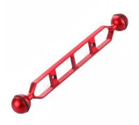 AsrMyjcx Bras de Lampe de Plongée avec Support Bouée Conception en Alliage d'Aluminium Résistant Rotation Flexible à 360 Degrés Compatible Caméra sous-Marine, Rouge, 9 Pouces