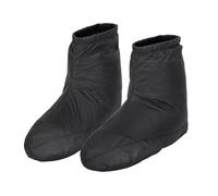 AsrMyjcx Chaussons En Duvet de Canard, Chaussettes Chaudes, Pantoufles D'extérieur, Coupe-vent, Convient Aux Hommes et Aux Femmes, Pou, Noir M