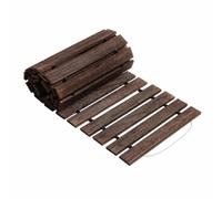 AsrMyjcx Chemin en Pin Naturel Facile à Organiser Déplacer, Pliable, Chemin Dérlable, pr Pelse, Brûlé, 10FT