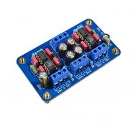 AsrMyjcx Convertisseur Carte Audio RCA SSM2141 Module Équilibré vers Déséquilibré PCB Soigné Bornes Bleues Repérées Trous de Fixation Alimentation Double DC Convient aux Racks Audio Salons Ateliers