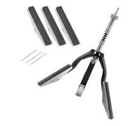 AsrMyjcx Cylindre Pierre à Honer Outil Trois Mâchoires Système Changement Rapide Carbure Résistant Nettoyage Adapté pour Réparation Voiture Atelier Garage BRIC, 4 Pouces