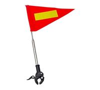 AsrMyjcx Ensemble de Mât de Drapeau pour de Golf avec Bandes Réfléchissantes pour Remorques de Vélo, Usage Extérieur